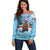 Switzerland Christmas Marmot Off Shoulder Sweater Joyeux Noel - Wonder Print Shop