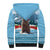 Switzerland Christmas Marmot Sherpa Hoodie Joyeux Noel