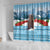 Switzerland Christmas Marmot Shower Curtain Joyeux Noel