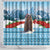 Switzerland Christmas Marmot Shower Curtain Joyeux Noel