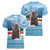 Switzerland Christmas Marmot Women V-Neck T-Shirt Joyeux Noel