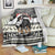 Switzerland Christmas Bernese Mountain Dog Blanket Joyeux Noel