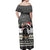 Switzerland Christmas Bernese Mountain Dog Off Shoulder Maxi Dress Joyeux Noel - Wonder Print Shop