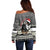 Switzerland Christmas Bernese Mountain Dog Off Shoulder Sweater Joyeux Noel - Wonder Print Shop