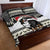 Switzerland Christmas Bernese Mountain Dog Quilt Bed Set Joyeux Noel