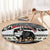 Switzerland Christmas Bernese Mountain Dog Round Carpet Joyeux Noel