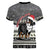 Switzerland Christmas Bernese Mountain Dog Women V-Neck T-Shirt Joyeux Noel