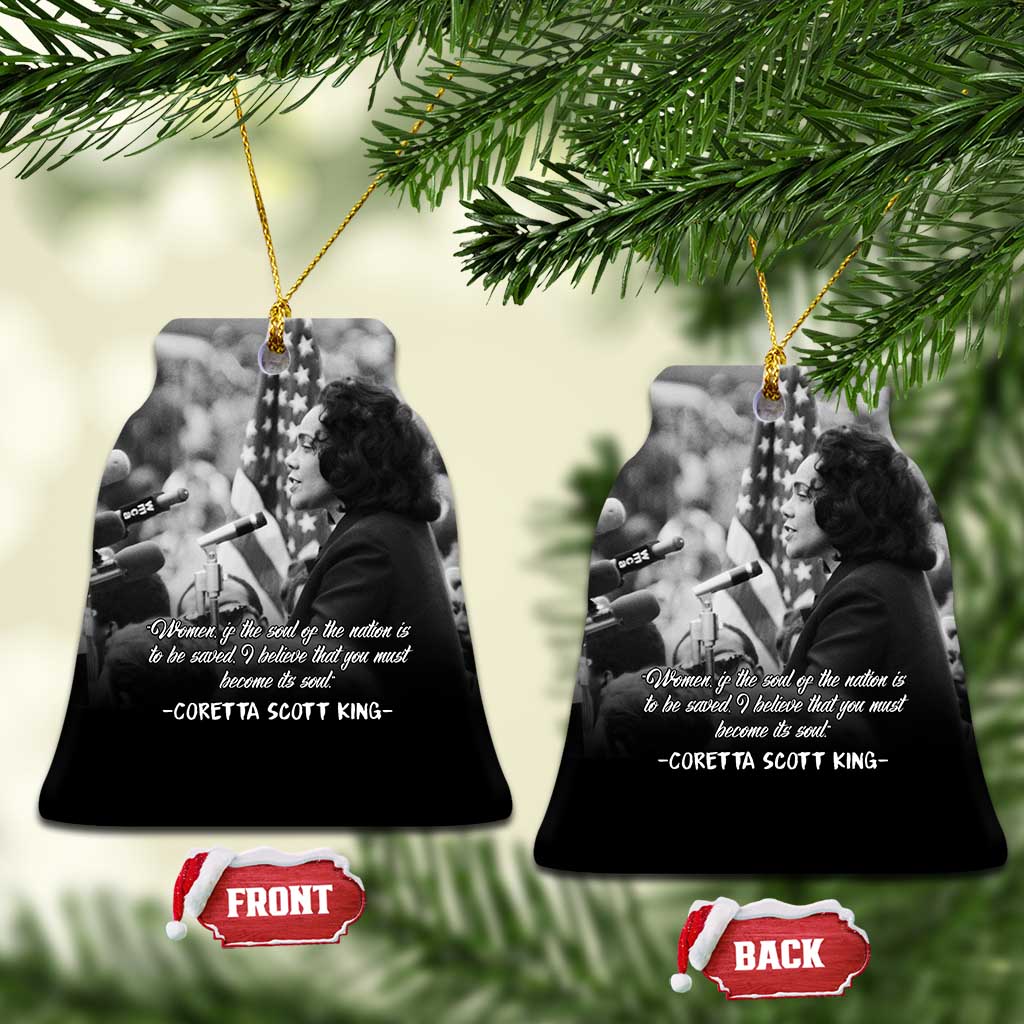 Civil Rights Leaders Peaceful Courage Ceramic Ornament Coretta Scott King - Wonder Print Shop