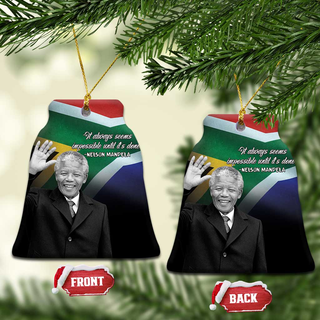 Civil Rights Leaders Unbreakable Hope Ceramic Ornament Nelson Mandela - Wonder Print Shop