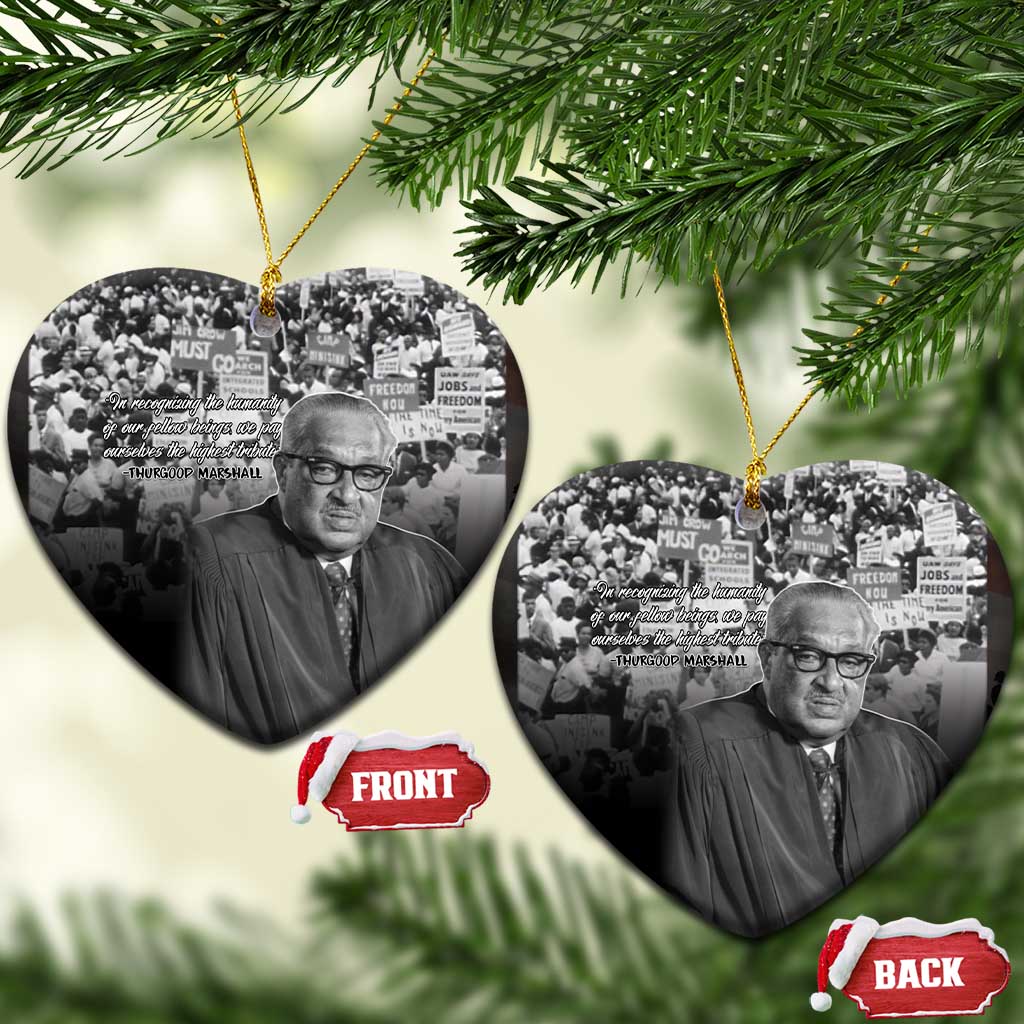 Civil Rights Leaders Bridge to Equality Ceramic Ornament Thurgood Marshall - Wonder Print Shop