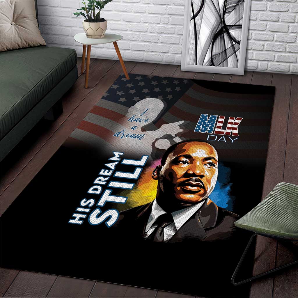 Happy MLK Day Area Rug I Have A Dream - His Dream Still - Wonder Print Shop