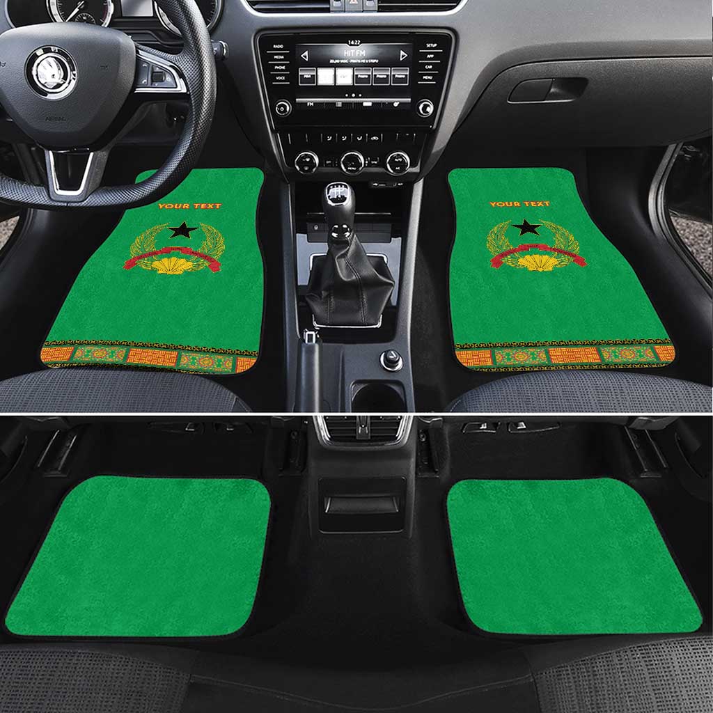 Personalised Guinea Bissau Car Mats Dashiki Pattern - Wonder Print Shop