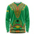 Personalised Guinea Bissau Long Sleeve Shirt Dashiki Pattern - Wonder Print Shop