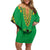 Personalised Guinea Bissau Off Shoulder Short Dress Dashiki Pattern - Wonder Print Shop