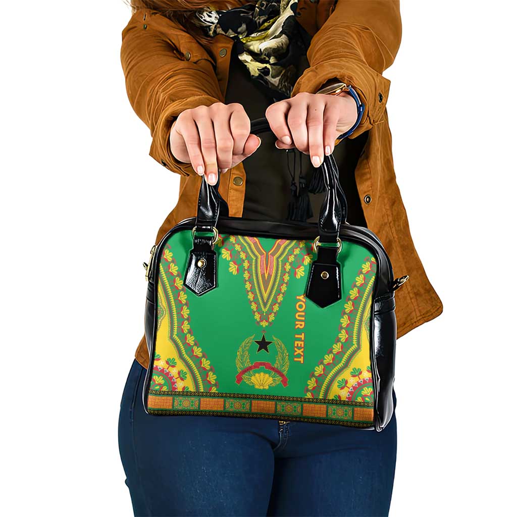 Personalised Guinea Bissau Shoulder Handbag Dashiki Pattern