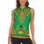 Personalised Guinea Bissau Women Sleeveless Polo Shirt Dashiki Pattern - Wonder Print Shop