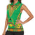 Personalised Guinea Bissau Women Sleeveless Polo Shirt Dashiki Pattern - Wonder Print Shop