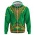 Personalised Guinea Bissau Zip Hoodie Dashiki Pattern - Wonder Print Shop