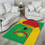 Personalised Guinea Bissau Area Rug Coat Of Arms - African Pattern - Wonder Print Shop