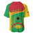 Personalised Guinea Bissau Baseball Jersey Coat Of Arms - African Pattern - Wonder Print Shop