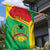 Personalised Guinea Bissau Garden Flag Coat Of Arms - African Pattern - Wonder Print Shop