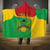 Personalised Guinea Bissau Hooded Blanket Coat Of Arms - African Pattern