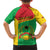 Personalised Guinea Bissau Kid Hawaiian Shirt Coat Of Arms - African Pattern - Wonder Print Shop