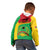 Personalised Guinea Bissau Kid Hoodie Coat Of Arms - African Pattern - Wonder Print Shop