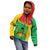 Personalised Guinea Bissau Kid Hoodie Coat Of Arms - African Pattern - Wonder Print Shop