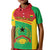 Personalised Guinea Bissau Kid Polo Shirt Coat Of Arms - African Pattern - Wonder Print Shop