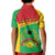 Personalised Guinea Bissau Kid Polo Shirt Coat Of Arms - African Pattern - Wonder Print Shop