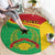 Personalised Guinea Bissau Round Carpet Coat Of Arms - African Pattern