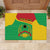 Personalised Guinea Bissau Rubber Doormat Coat Of Arms - African Pattern - Wonder Print Shop