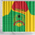 Personalised Guinea Bissau Shower Curtain Coat Of Arms - African Pattern