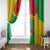 Personalised Guinea Bissau Window Curtain Coat Of Arms - African Pattern - Wonder Print Shop