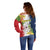 Ra Hachiri 976 Off Shoulder Sweater Coat Of Arms With Ylang Ylang