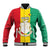 Personalised Guinea Baseball Jacket Coat Of Arms Flag Style