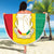 Personalised Guinea Beach Blanket Coat Of Arms Flag Style