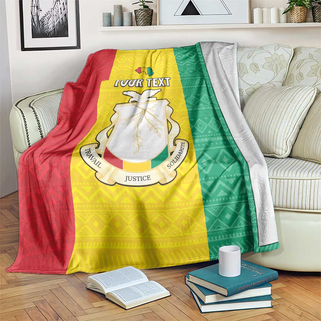 Personalised Guinea Blanket Coat Of Arms Flag Style