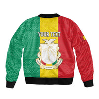 Personalised Guinea Bomber Jacket Coat Of Arms Flag Style