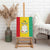 Personalised Guinea Canvas Wall Art Coat Of Arms Flag Style