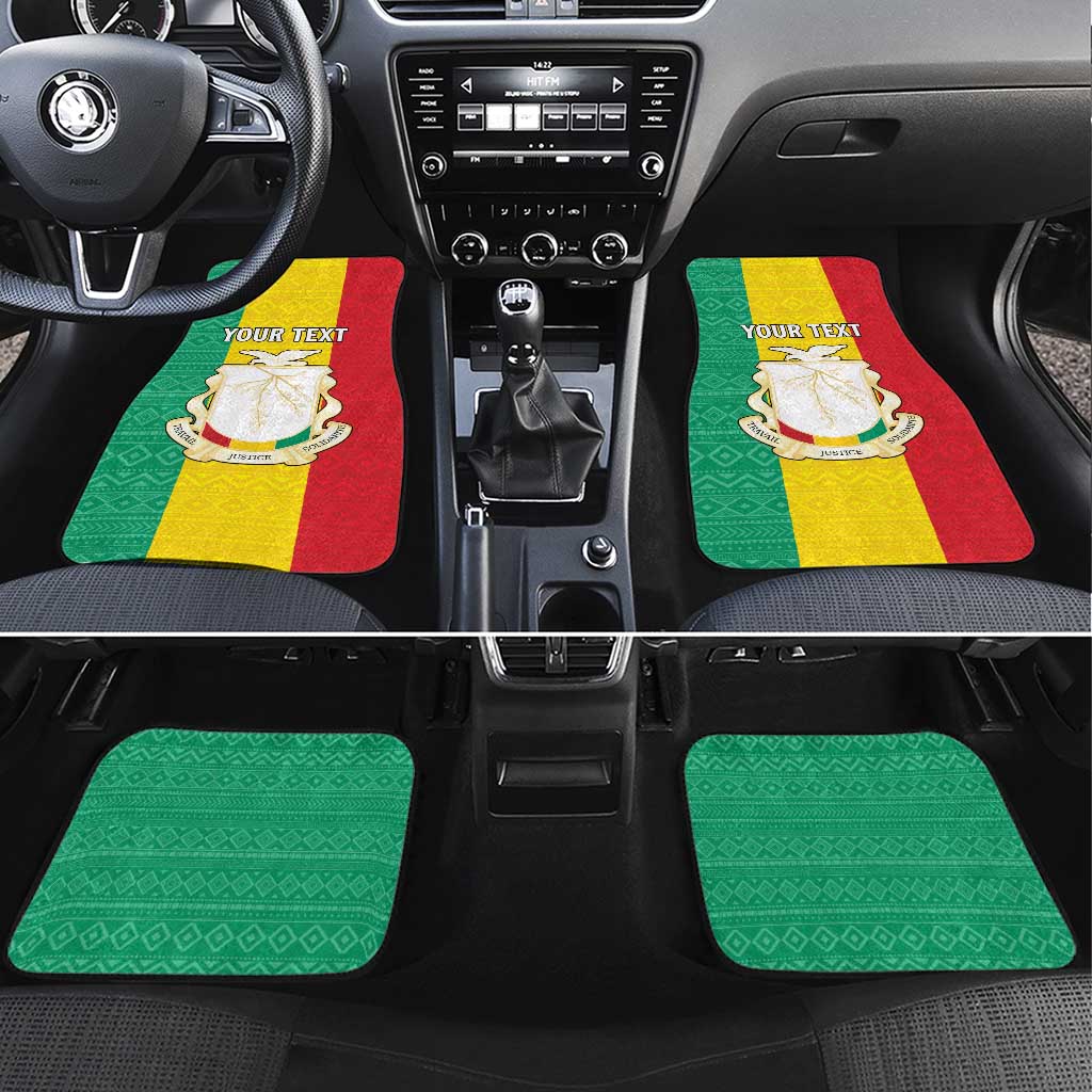 Personalised Guinea Car Mats Coat Of Arms Flag Style