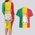 Personalised Guinea Couples Matching Long Sleeve Bodycon Dress and Hawaiian Shirt Coat Of Arms Flag Style