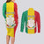 Personalised Guinea Couples Matching Long Sleeve Bodycon Dress and Long Sleeve Button Shirt Coat Of Arms Flag Style