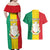 Personalised Guinea Couples Matching Off Shoulder Maxi Dress and Hawaiian Shirt Coat Of Arms Flag Style