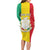 Personalised Guinea Family Matching Long Sleeve Bodycon Dress and Hawaiian Shirt Coat Of Arms Flag Style