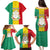 Personalised Guinea Family Matching Puletasi and Hawaiian Shirt Coat Of Arms Flag Style