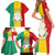 Personalised Guinea Family Matching Short Sleeve Bodycon Dress and Hawaiian Shirt Coat Of Arms Flag Style