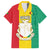 Personalised Guinea Family Matching Summer Maxi Dress and Hawaiian Shirt Coat Of Arms Flag Style