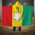 Personalised Guinea Hooded Blanket Coat Of Arms Flag Style